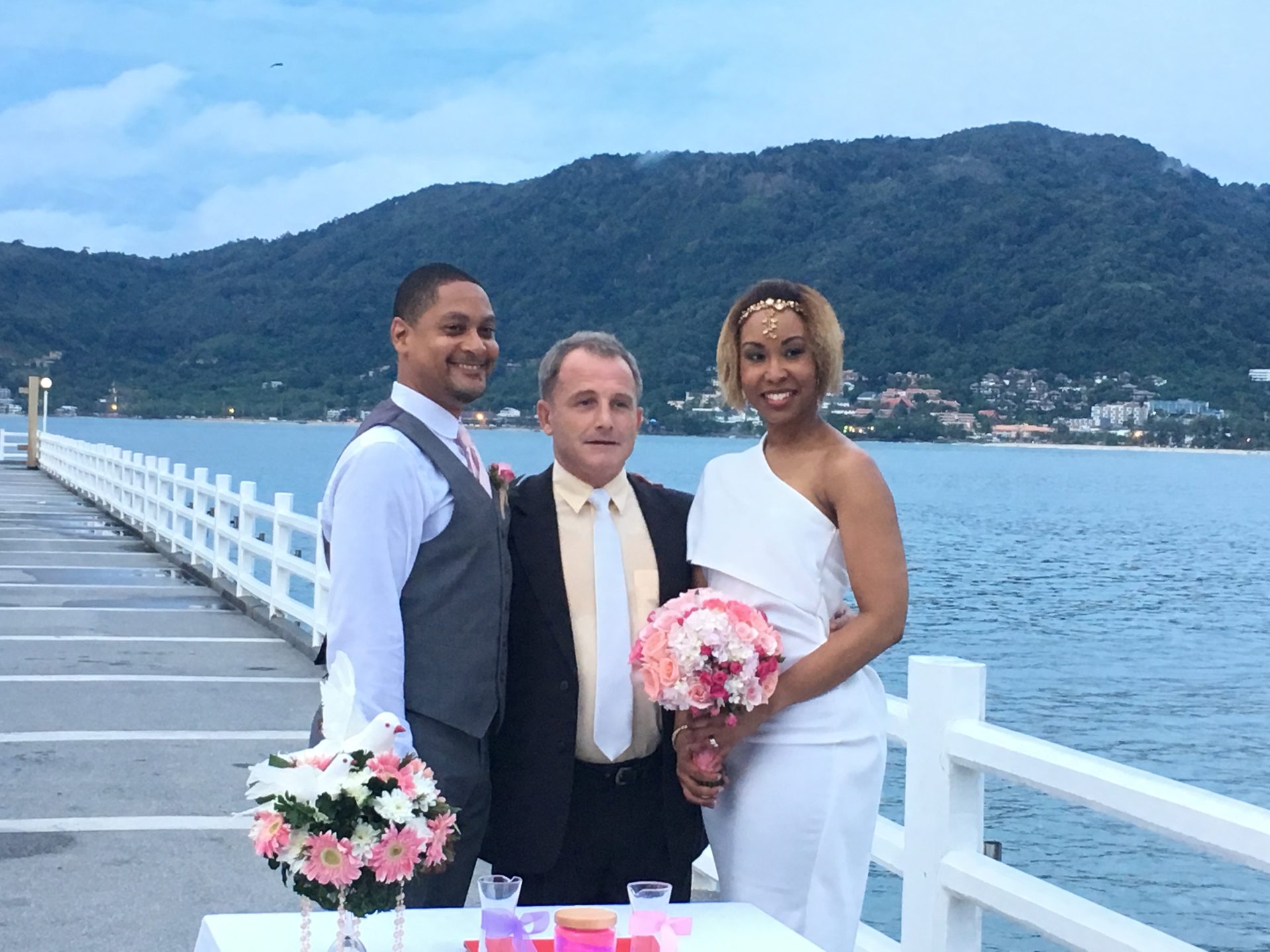 Pier ceremony — Oceanfront pier, Phuket